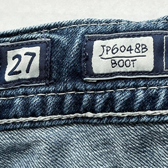 Miss Me Jeans Boot Cut JP6048B sz 27 Low Rise Whiskered Western - Picture 6 of 16